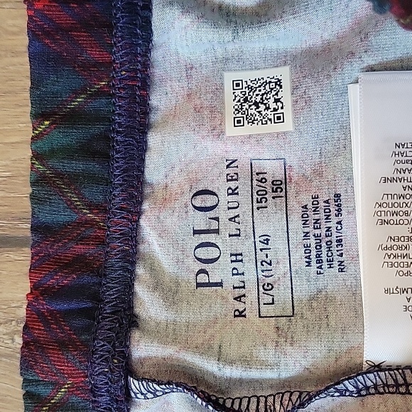 NWT Polo Ralph Lauren Stretchy Plaid leggings 12-14years - Picture 5 of 5